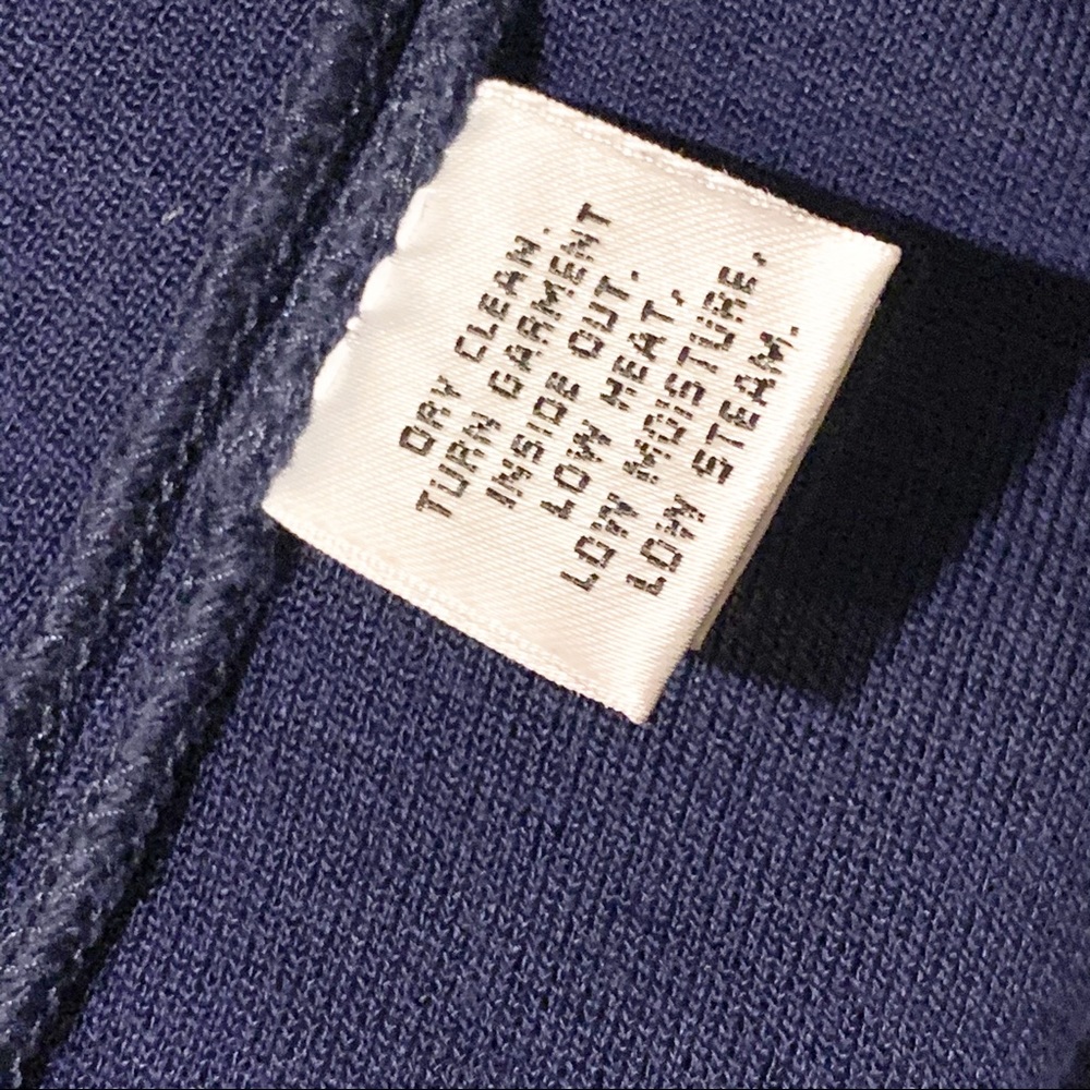 St John Collection Size 8 Blue Ruffle Front Milano Knit Jacket - Picture 4 of 6